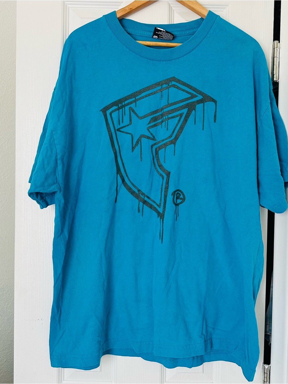 Famous Stars & Straps Teal Graphic Short Sleeve Tee XXL